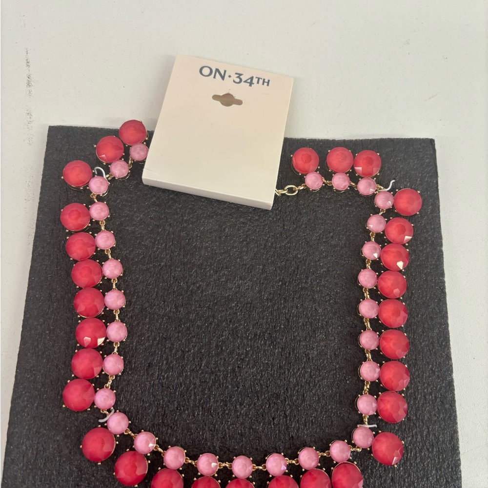 Pink and Red Necklace